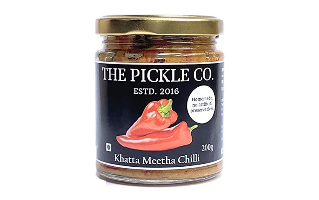 The Pickle Co. Khatta Meetha Red Chilli    Glass Jar  200 grams